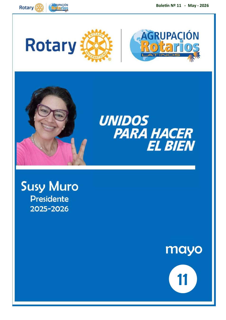 Portada del boletín RotaLatinos mayo 2026